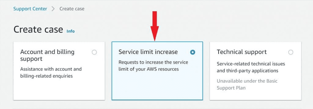 service-limit-increase