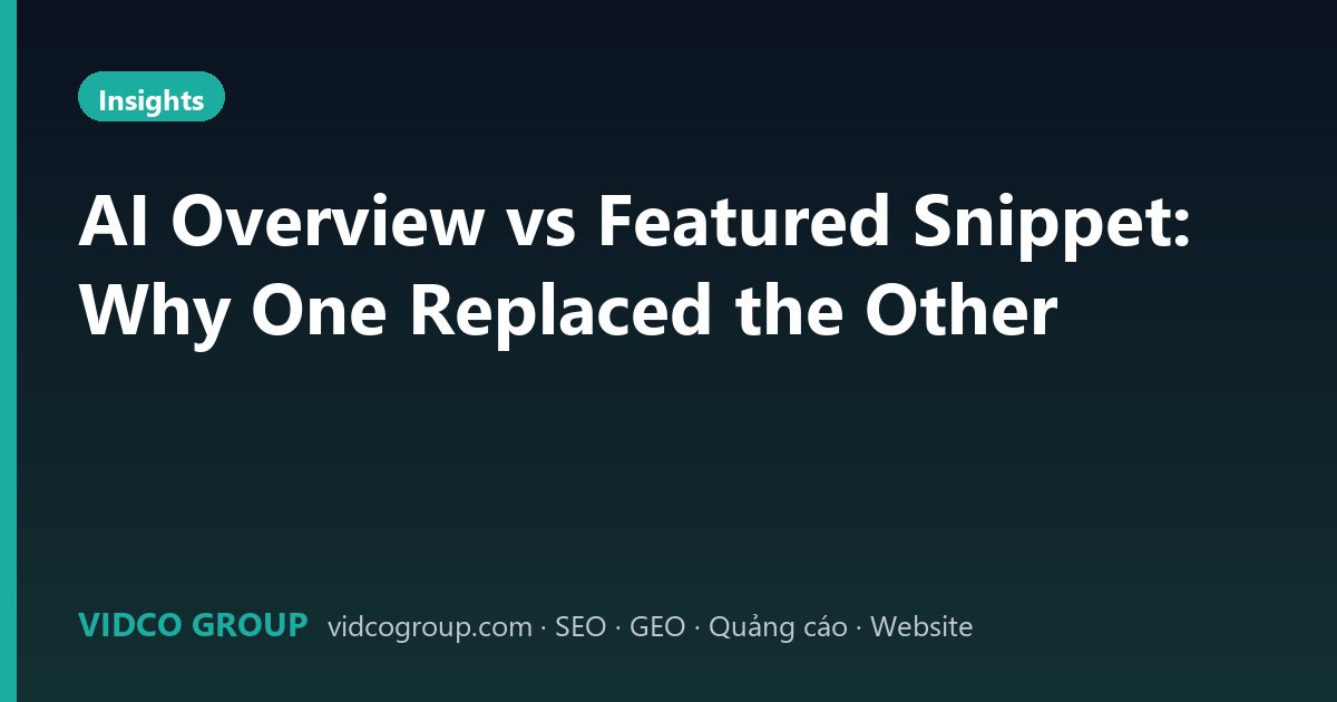 AI Overview vs Featured Snippet: Why One Replaced the Other