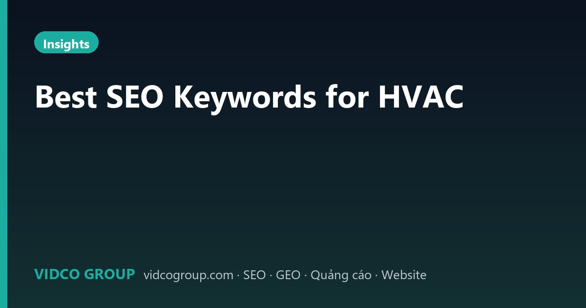 Best SEO Keywords for HVAC