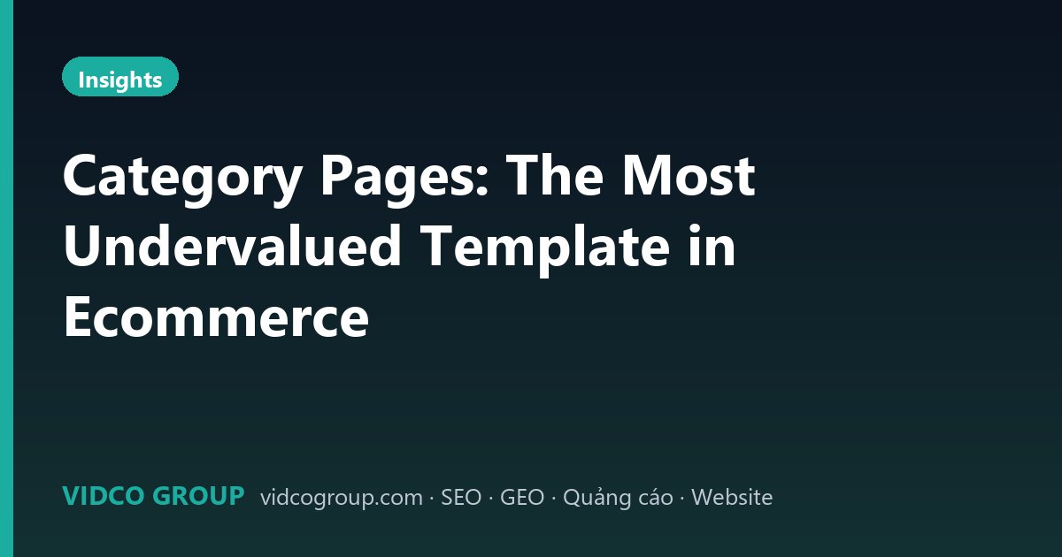 Category Pages: The Most Undervalued Template in Ecommerce