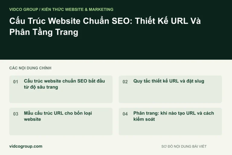 Cấu Trúc Website Chuẩn SEO: Thiết Kế URL Và Phân Tầng Trang