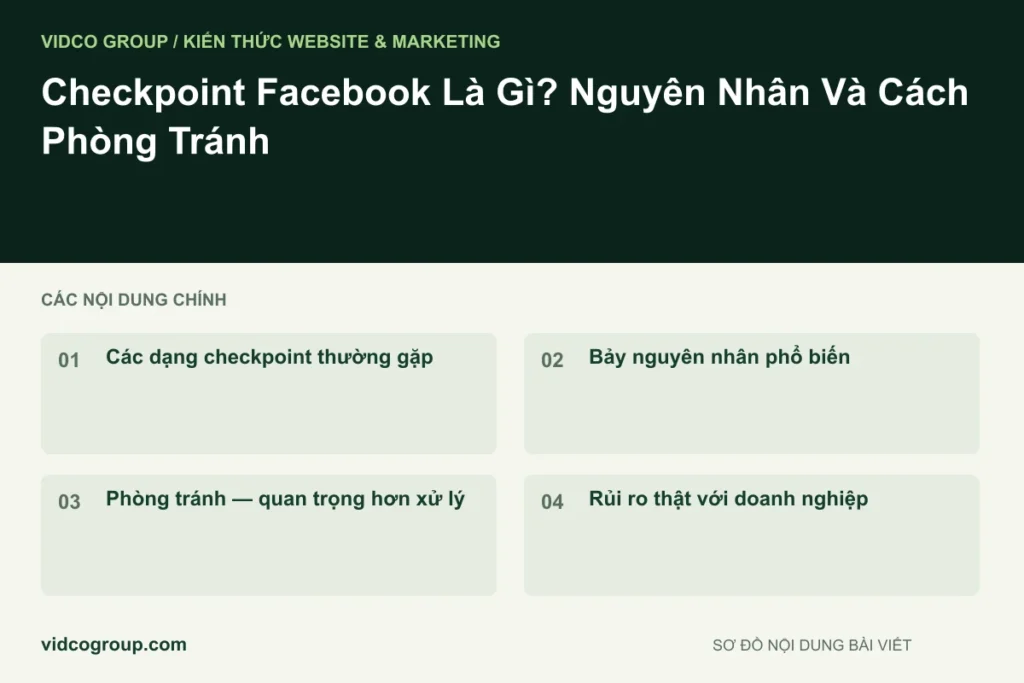 Checkpoint Facebook Là Gì? Nguyên Nhân Và Cách Phòng Tránh