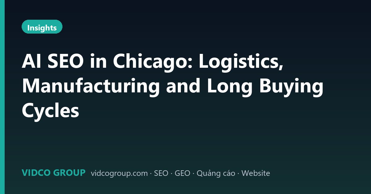 AI SEO in Chicago: Logistics, Manufacturing and Long Buying Cycles