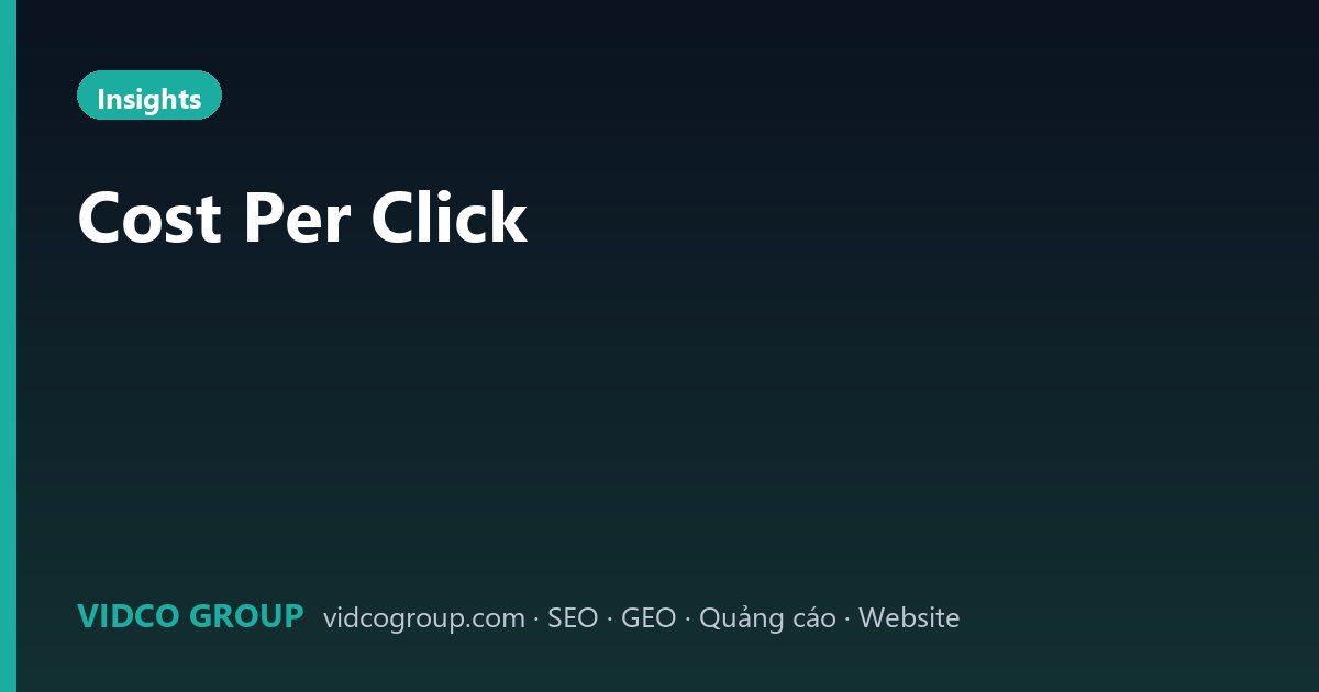 Cost Per Click