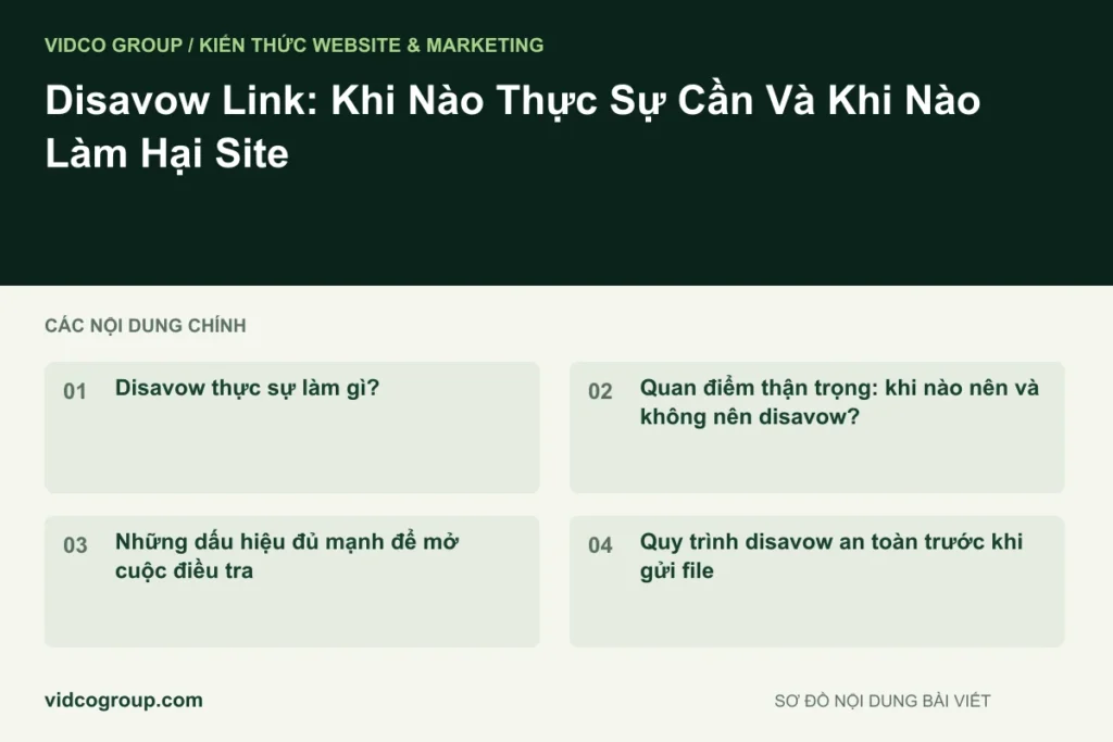 Disavow Link: Khi Nào Thực Sự Cần Và Khi Nào Làm Hại Site