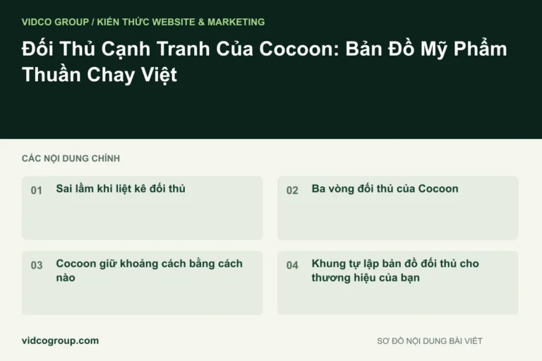 Đối Thủ Cạnh Tranh Của Cocoon: Bản Đồ Mỹ Phẩm Thuần Chay Việt
