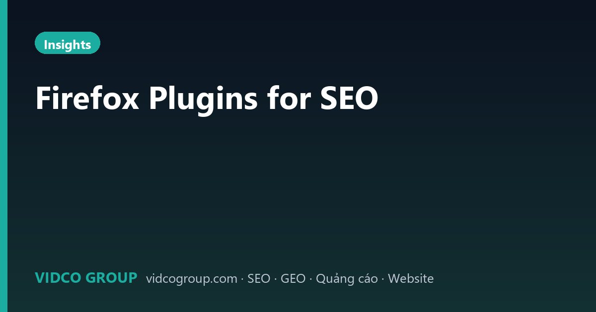 Firefox Plugins for SEO
