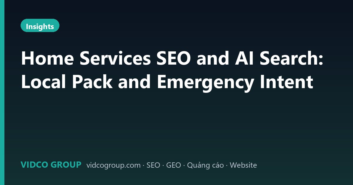 Home Services SEO and AI Search: Local Pack and Emergency Intent