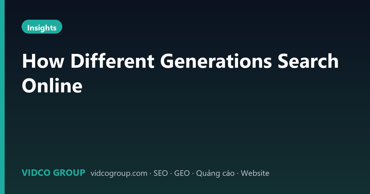 How Different Generations Search Online