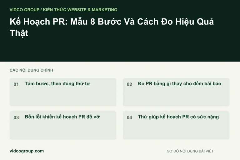 Kế Hoạch PR: Mẫu 8 Bước Và Cách Đo Hiệu Quả Thật