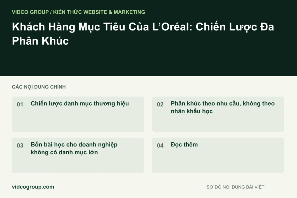 Khách Hàng Mục Tiêu Của L’Oréal: Chiến Lược Đa Phân Khúc
