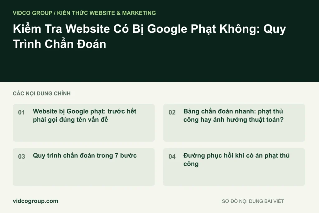 Kiểm Tra Website Có Bị Google Phạt Không: Quy Trình Chẩn Đoán