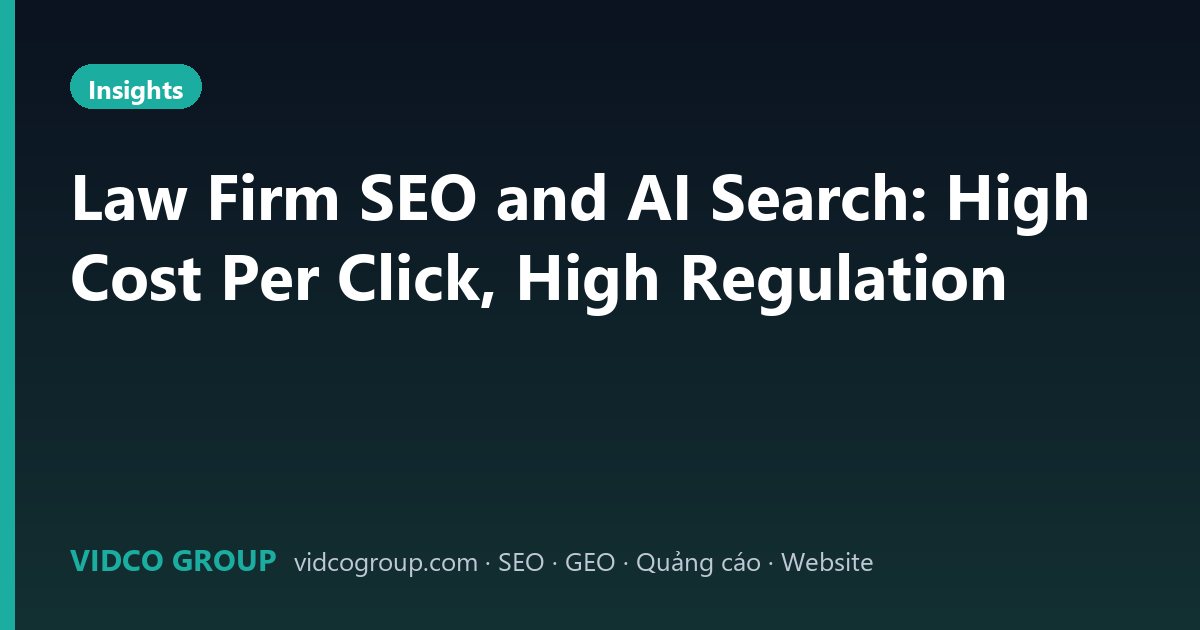 Law Firm SEO and AI Search: High Cost Per Click, High Regulation