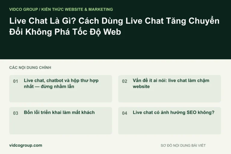 Live Chat Là Gì? Cách Dùng Live Chat Tăng Chuyển Đổi Không Phá Tốc Độ Web