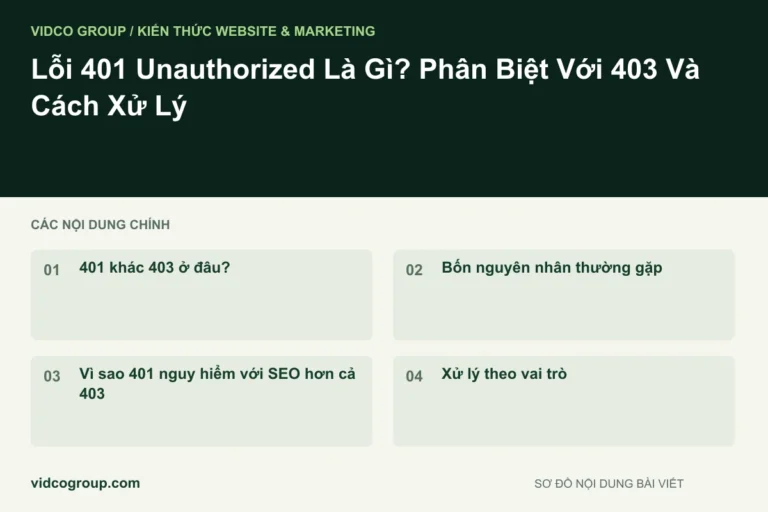 Lỗi 401 Unauthorized Là Gì? Phân Biệt Với 403 Và Cách Xử Lý