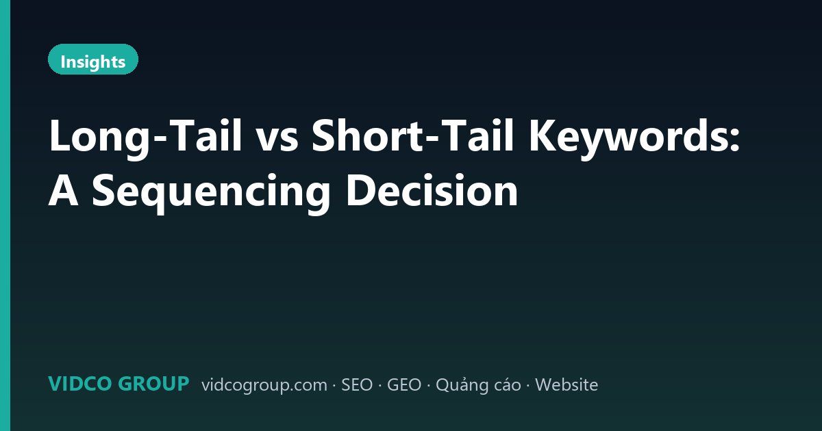 Long-Tail vs Short-Tail Keywords: A Sequencing Decision