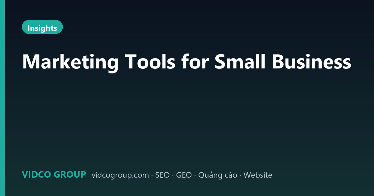 Marketing Tools for Small Business