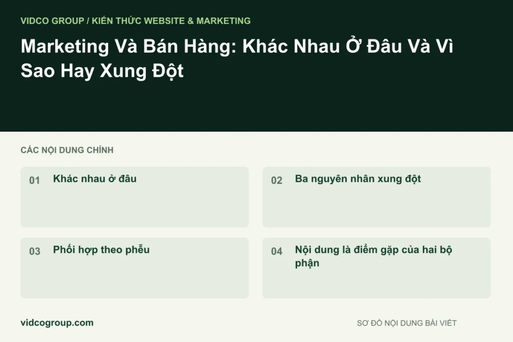 Marketing Và Bán Hàng: Khác Nhau Ở Đâu Và Vì Sao Hay Xung Đột