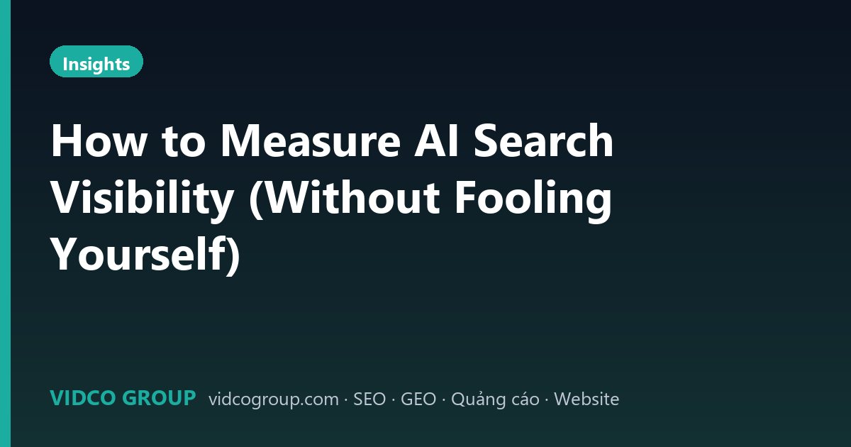 How to Measure AI Search Visibility (Without Fooling Yourself)