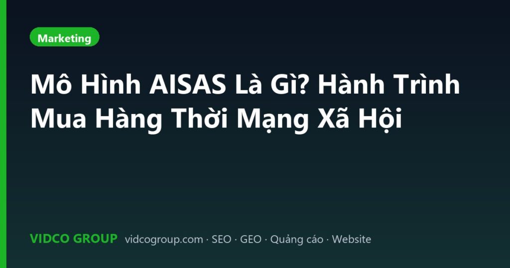 Mô Hình AISAS Là Gì? Hành Trình Mua Hàng Thời Mạng Xã Hội