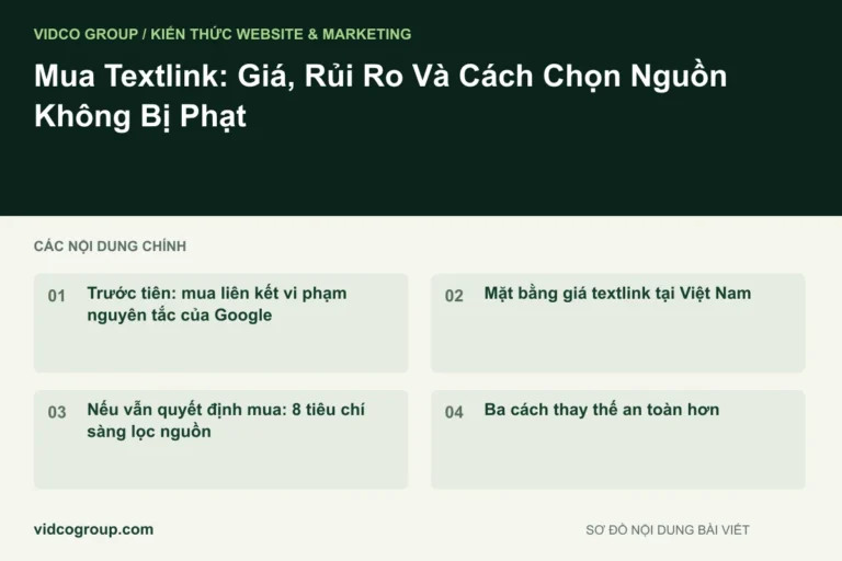 Mua Textlink: Giá, Rủi Ro Và Cách Chọn Nguồn Không Bị Phạt