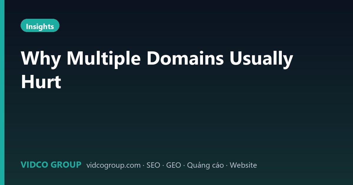 Why Multiple Domains Usually Hurt