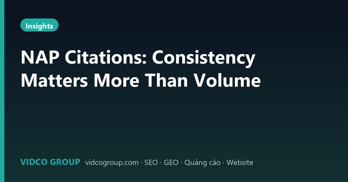 NAP Citations: Consistency Matters More Than Volume