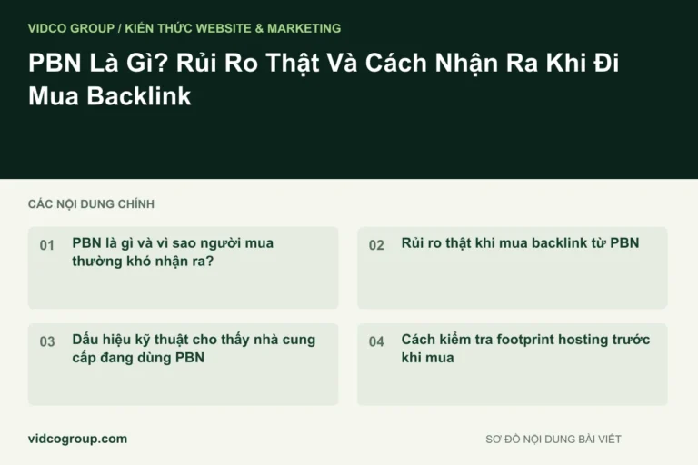 PBN Là Gì? Rủi Ro Thật Và Cách Nhận Ra Khi Đi Mua Backlink