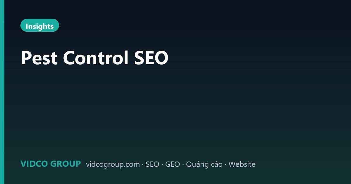 Pest Control SEO