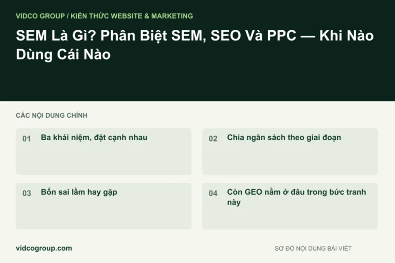 SEM Là Gì? Phân Biệt SEM, SEO Và PPC — Khi Nào Dùng Cái Nào