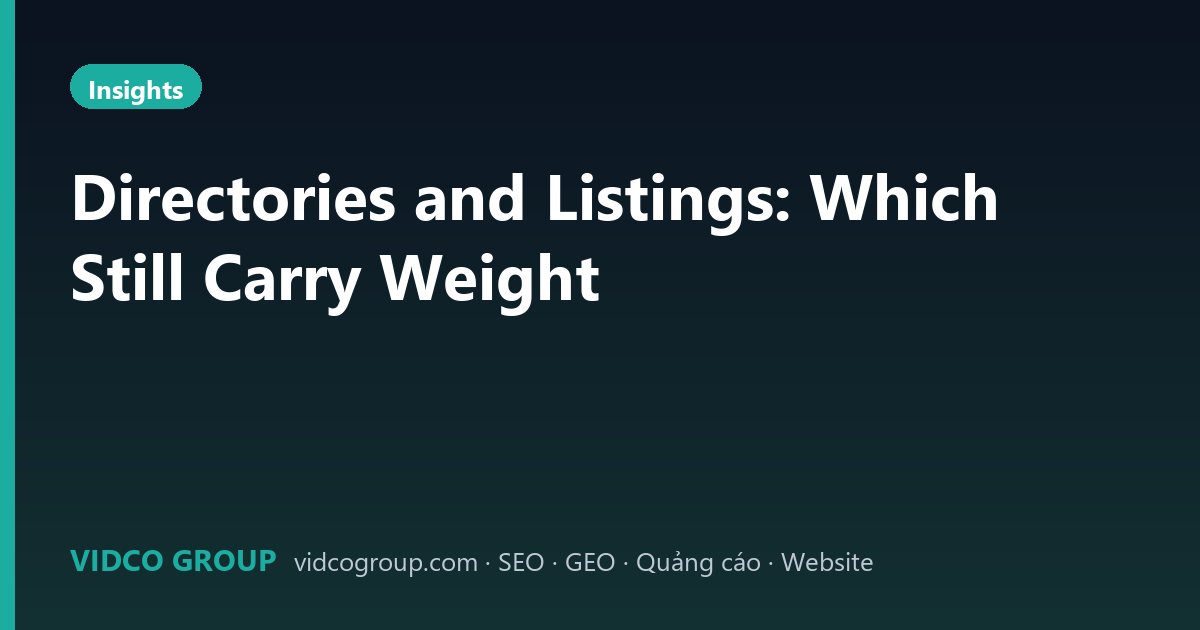 Directories and Listings: Which Still Carry Weight