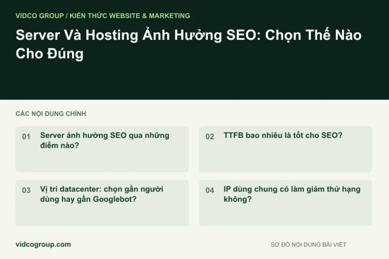 Server Và Hosting Ảnh Hưởng SEO: Chọn Thế Nào Cho Đúng