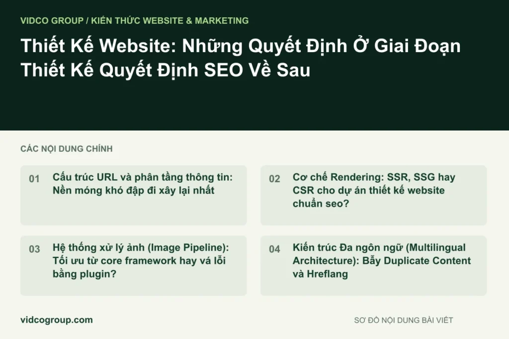 Thiết Kế Website: Những Quyết Định Ở Giai Đoạn Thiết Kế Quyết Định SEO Về Sau