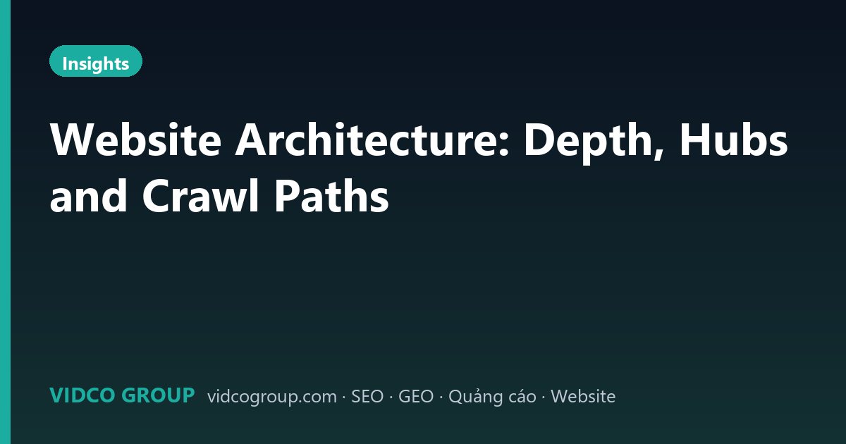Website Architecture: Depth, Hubs and Crawl Paths