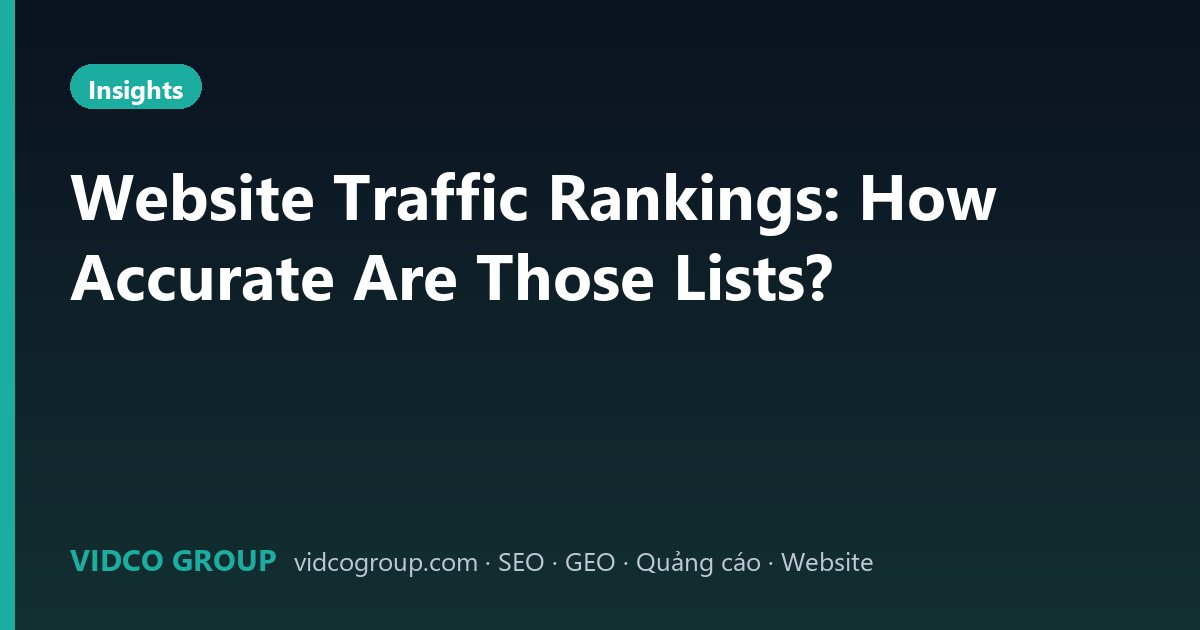 Website Traffic Rankings: How Accurate Are Those Lists?