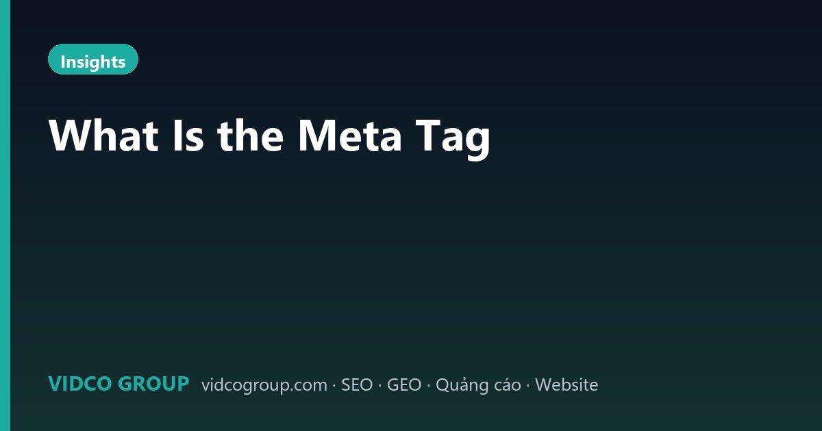 What Is the Meta Tag