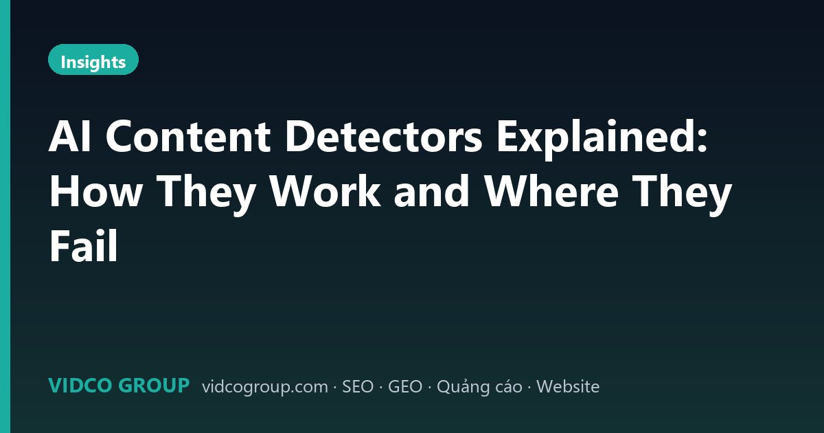 AI Content Detectors Explained: How They Work and Where They Fail
