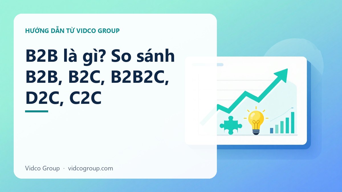 Hình minh họa: B2B là gì? So sánh B2B, B2C, B2B2C, D2C, C2C