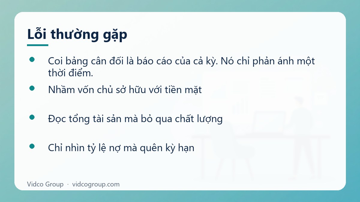 Danh sách: Lỗi thường gặp
