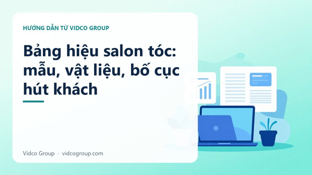 Bảng hiệu salon tóc: mẫu, vật liệu, bố cục hút khách