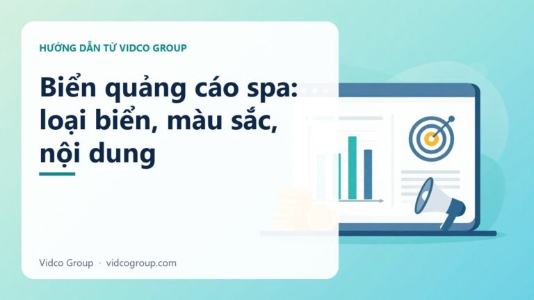 Biển quảng cáo spa: loại biển, màu sắc, nội dung
