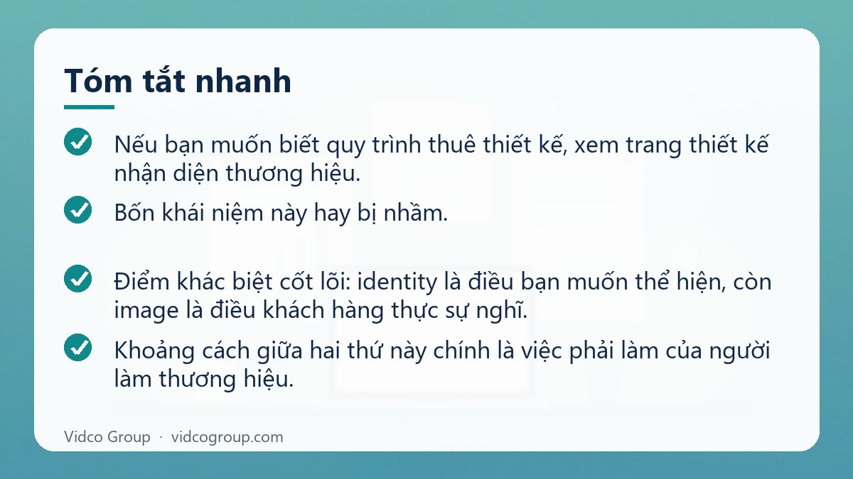 Tóm tắt nhanh: Brand identity là gì