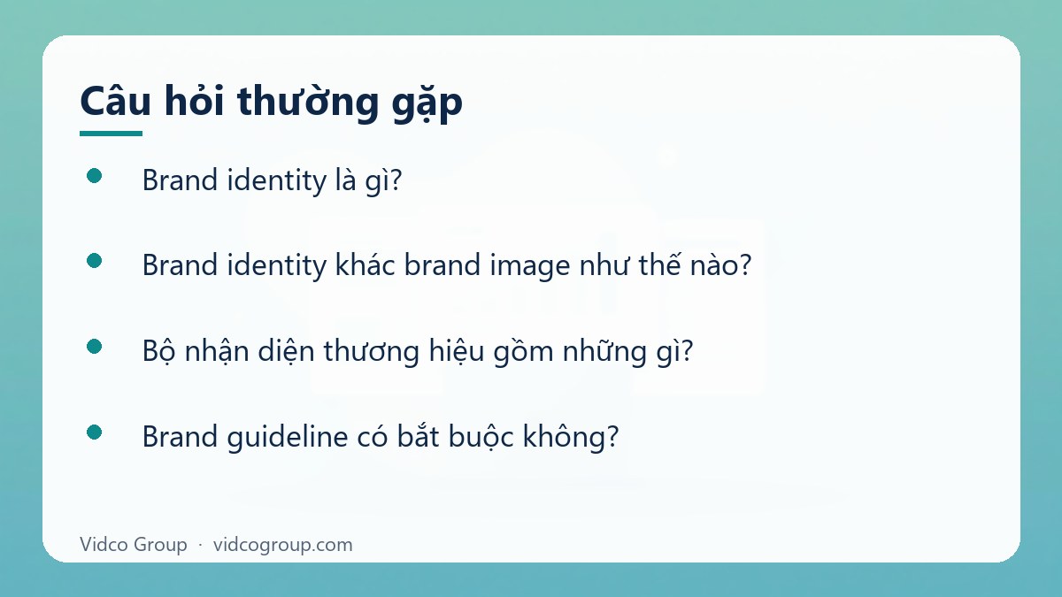 Một số câu hỏi thường gặp về Brand identity là gì