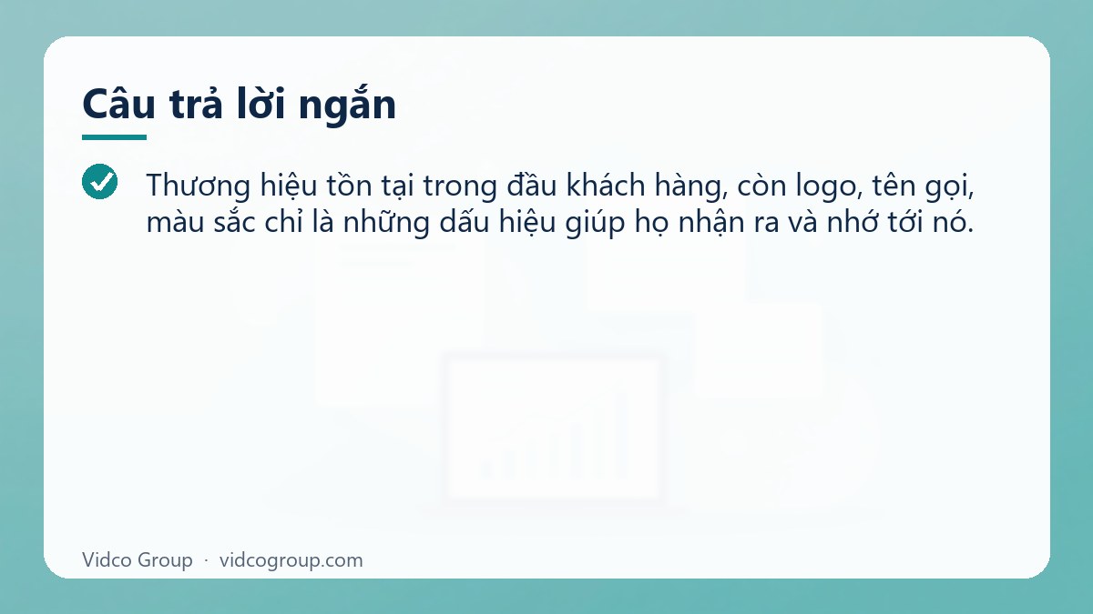 Câu trả lời ngắn: Brand là gì