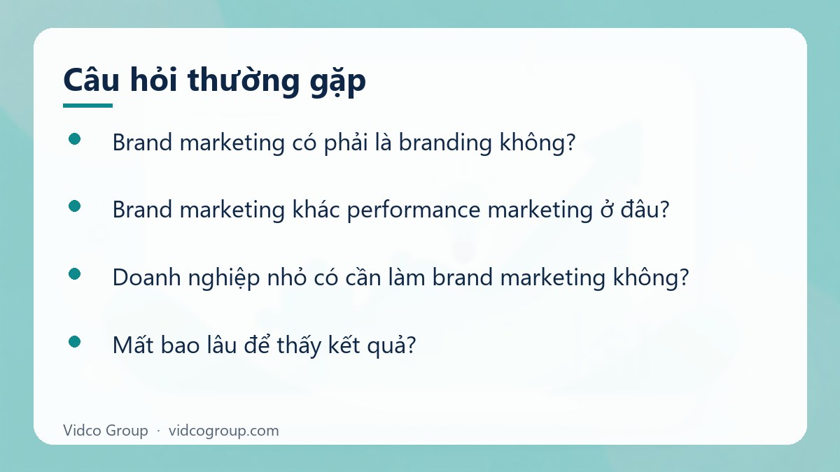 Một số câu hỏi thường gặp về Brand Marketing là gì