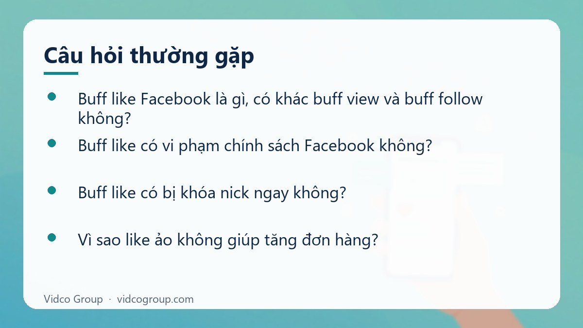 Một số câu hỏi thường gặp về Buff like Facebook là gì