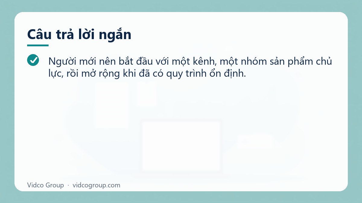 Câu trả lời ngắn: Cách bán hàng online cho người mới