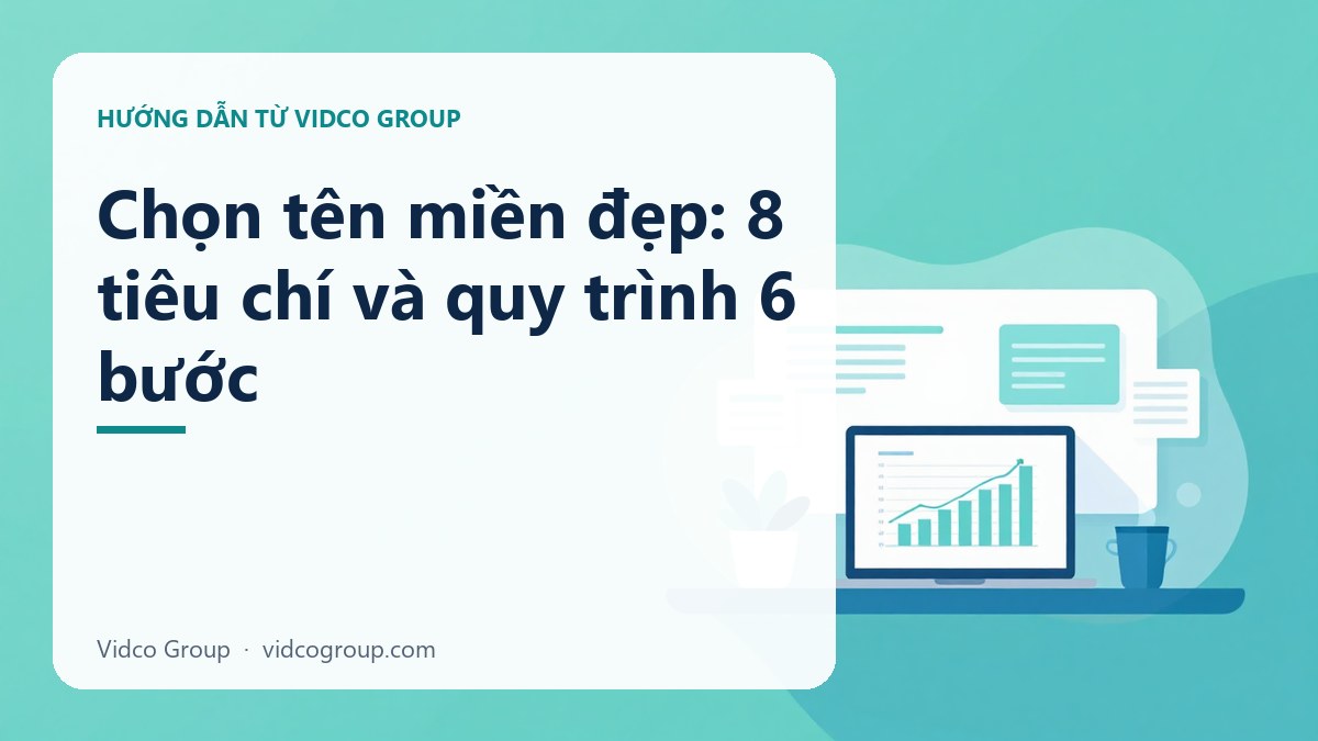 Hình minh họa: Chọn tên miền đẹp: 8 tiêu chí và quy trình 6 bước