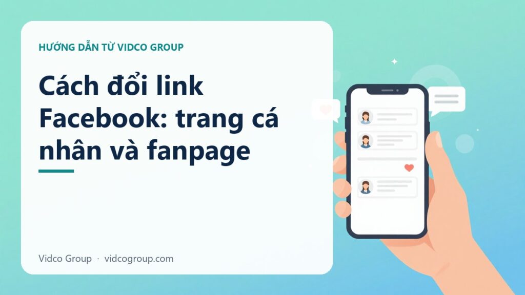 Cách đổi link Facebook: tên người dùng cá nhân và fanpage