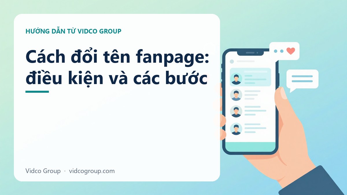 Cách Đổi Tên Fanpage: Điều Kiện, Các Bước Và Lưu Ý Với Tích Xanh